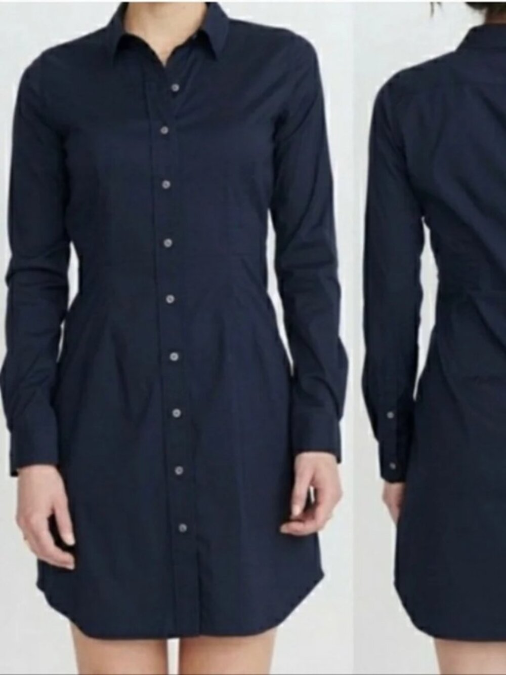 ⭐ UNTUCKit Navy Marisol shirt dress size 4